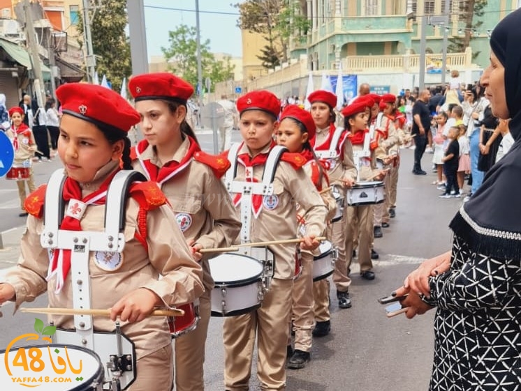 استعراض كشفي ضخم لسرية كشاف النادي الإسلامي بيافا بمناسبة العيد 